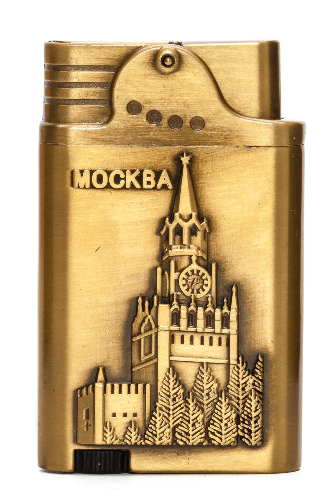 Moscow Spasskaya Tower Gas Metal Lighter (by Sergio Accendino)