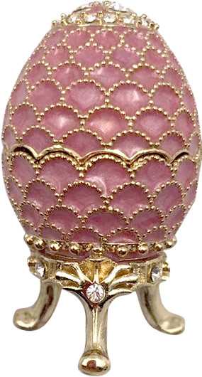 42 mm Pink Pine Cone Easter Egg