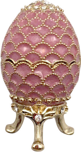 42 mm Pink Pine Cone Easter Egg