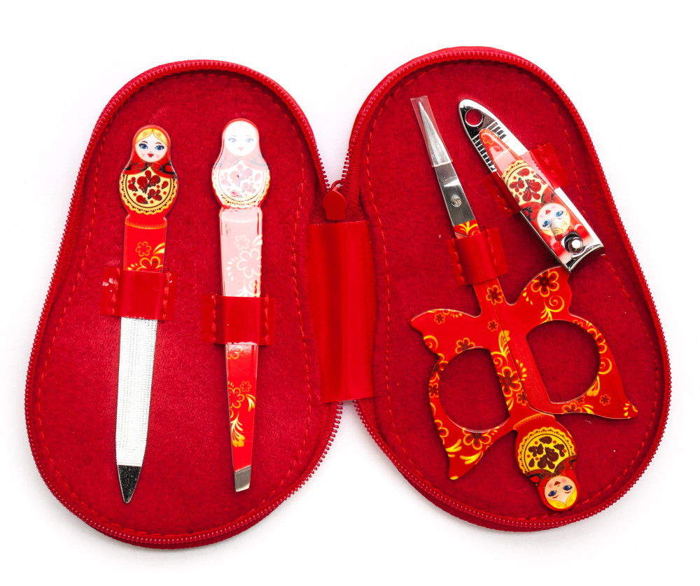 Matryoshka Manicure Set Red