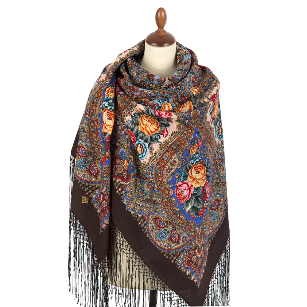 Shop Thick Woolen Fabric Shawls with Silk Fringe 148x148 cm Шаль «Свет мой, зеркальце» online at Skazka.site | Eligible for fast shipping and free returns. Шаль «Свет мой, зеркальце»