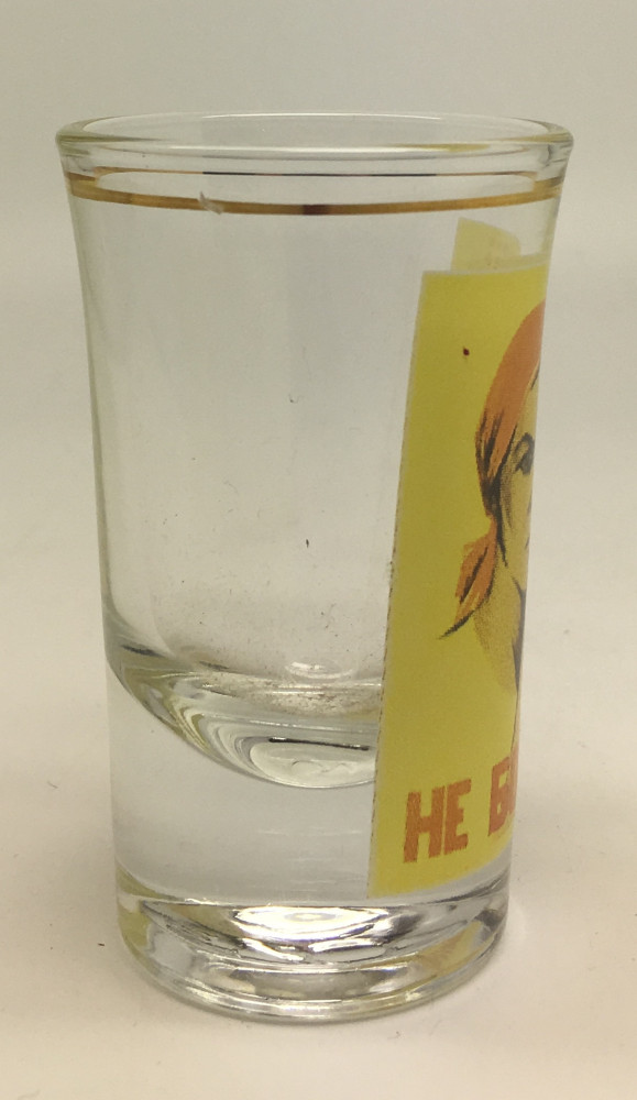 Soviet Propaganda Poster Shot Glass