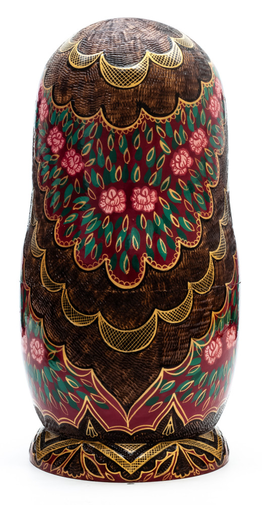 240 mm Tale of Tsar Saltan hand painted on Wooden Matryoshka doll 10 pcs (by Golden Cockerel Studio)
