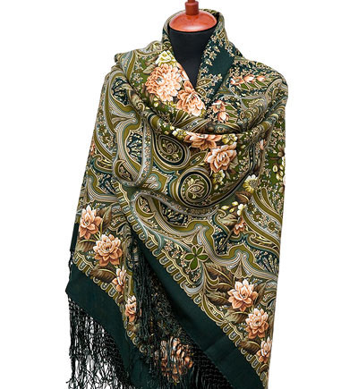 Shop Thick Woolen Fabric Shawls with Silk Fringe 148x148 cm Шаль «Карнавал» online at Skazka.site | Eligible for fast shipping and free returns. Шаль «Карнавал»