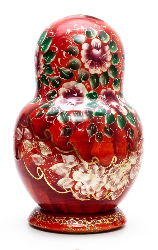 240 mm The Three Bogatyrs hand painted on Wooden Matryoshka doll 15 pcs (by Trifinov Studio)