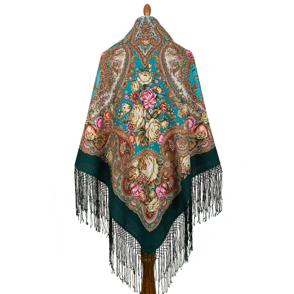 Shop Thick Woolen Fabric Shawls with Silk Fringe 148x148 cm Шаль «Любовь земная» online at Skazka.site | Eligible for fast shipping and free returns. Шаль «Любовь земная»