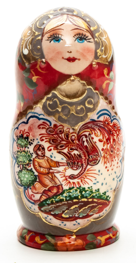 Shop Exclusive Nesting Dolls 100 mm The Firebird hand painted on wooden Matryoshka doll 5 pcs (by A Studio) online at Skazka.site | Eligible for fast shipping and free returns. 100 mm The Firebird hand painted on wooden Matryoshka doll 5 pcs (by A Studio)