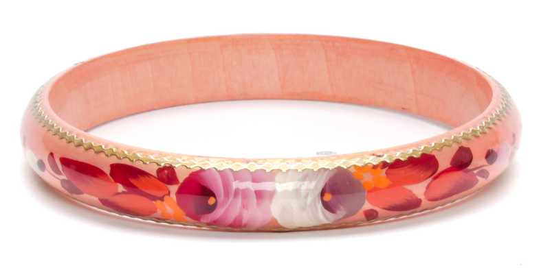 80x13 mm Zhostovo Hand Painted Bracelet (by Lada Workshop)