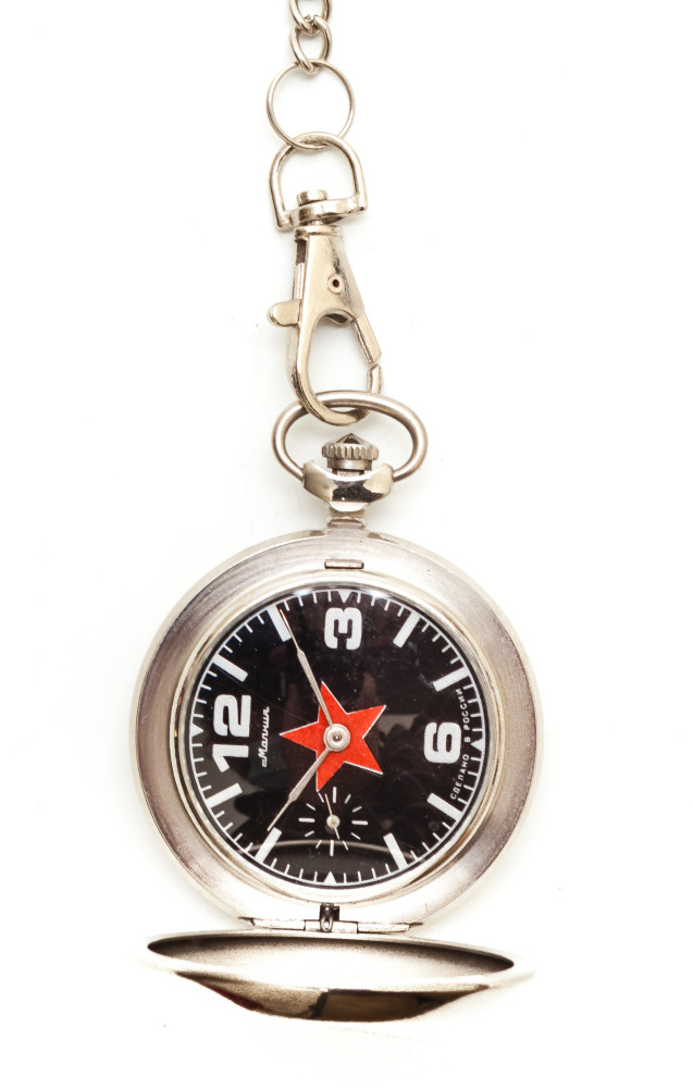 Mikoyan MiG-29 Silver Pocket Watch