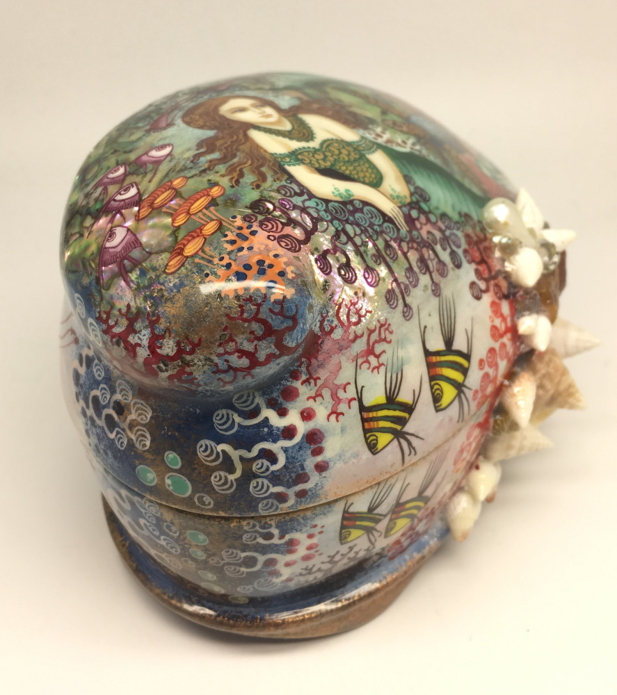 Mermaid Lacquered Box from Kholui