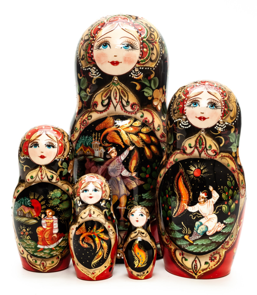 Shop Exclusive Nesting Dolls 180 mm Firebird hand painted wooden Matryoshka doll 5 pcs (by A Studio) online at Skazka.site | Eligible for fast shipping and free returns. 180 mm Firebird hand painted wooden Matryoshka doll 5 pcs (by A Studio)