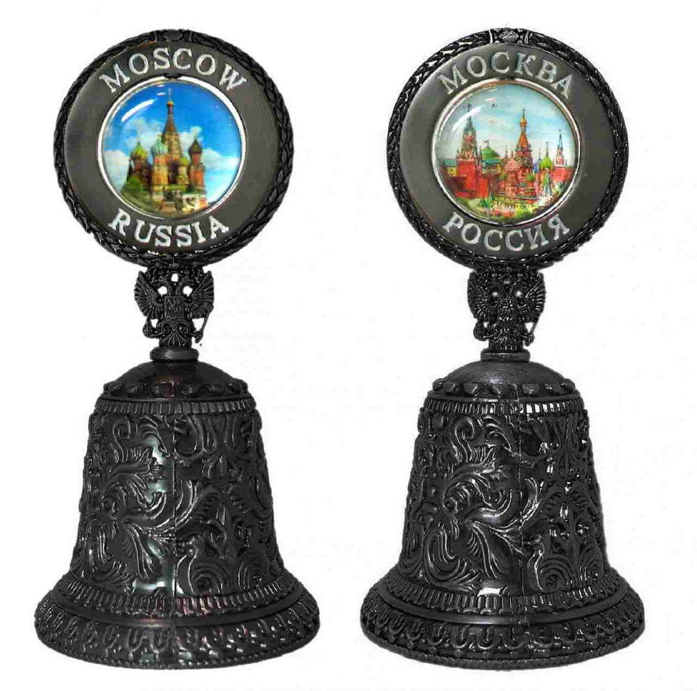100 mm Snt Basil Cathedral and Moscow Kremlin Metal Bell (by AKM)