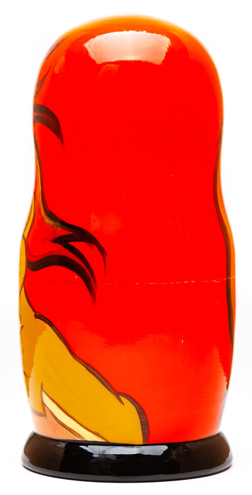 180mm Lion King Hand Painted Matryoshka Doll 5 pcs (by Konstantin Studio)