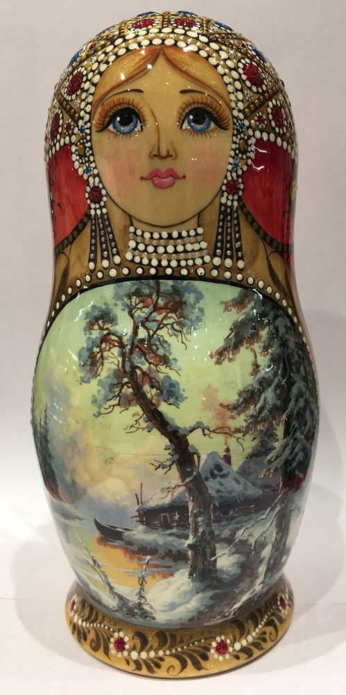 Winter Landscape Matryoshka Doll