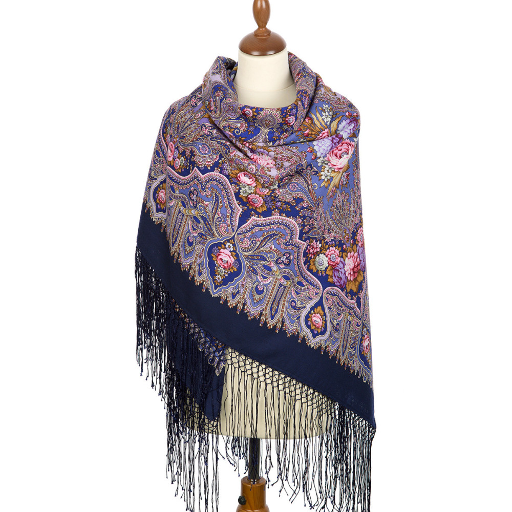 Shop Thick Woolen Fabric Shawls with Silk Fringe 148x148 cm Шаль «Миндаль» online at Skazka.site | Eligible for fast shipping and free returns. Шаль «Миндаль»
