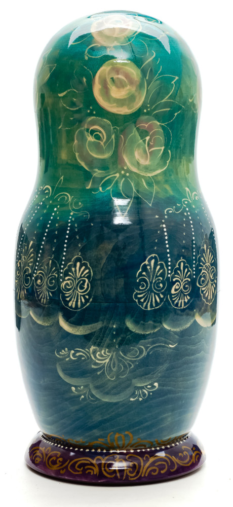 260mm The Snow Queen hand painted Matryoshka round Doll 7pcs (by Golden Cockerel)