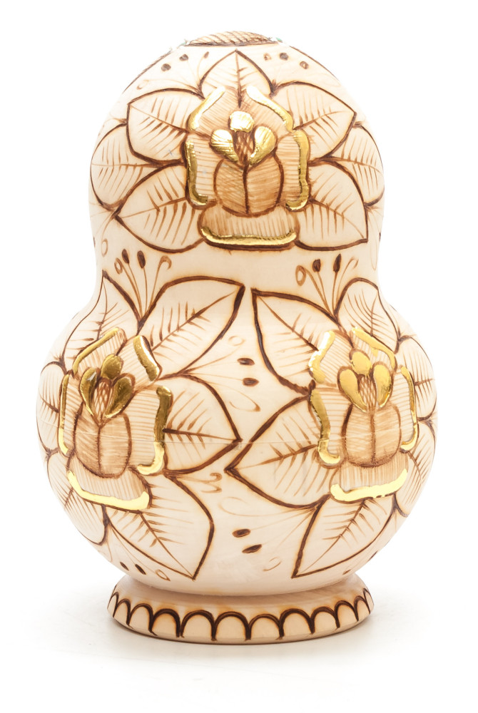 160 mm Russian Church hand painted on Wooden Matryoshka round doll 10 pcs (by Skazka)