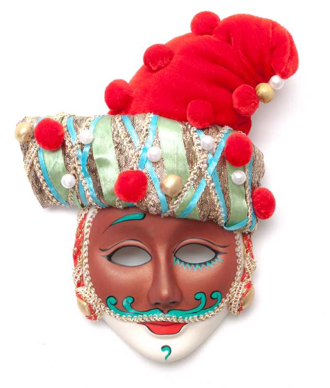 Santa Claus Porcelain Mask