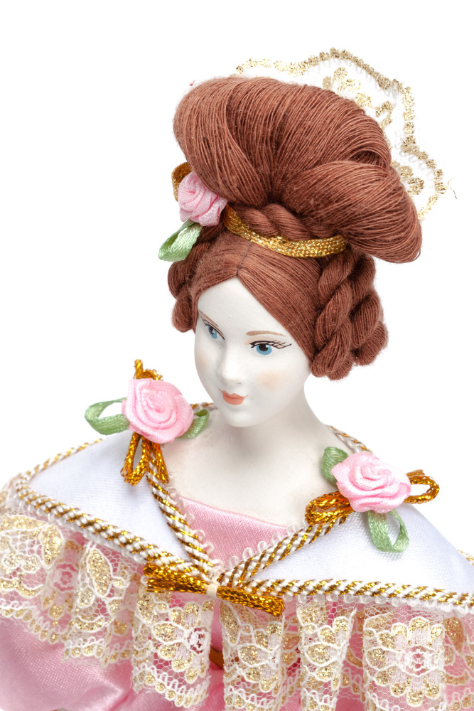Molly Porcelain Doll in a Ball Outfit - 11 Inches (by Le Russe)