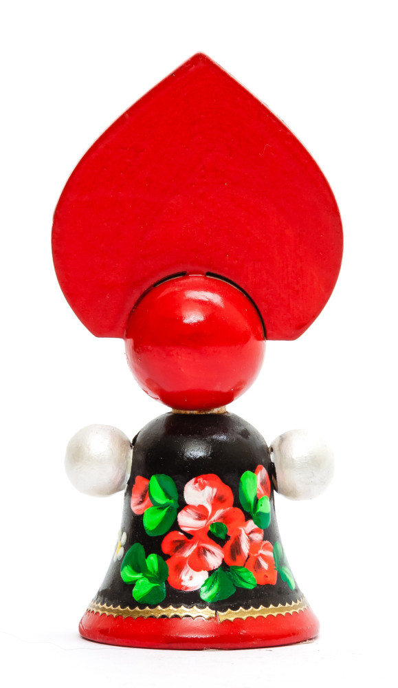 85 mm Russian Girl in Kokoshnik hand painted Wooden Doll (by Summer Shine)