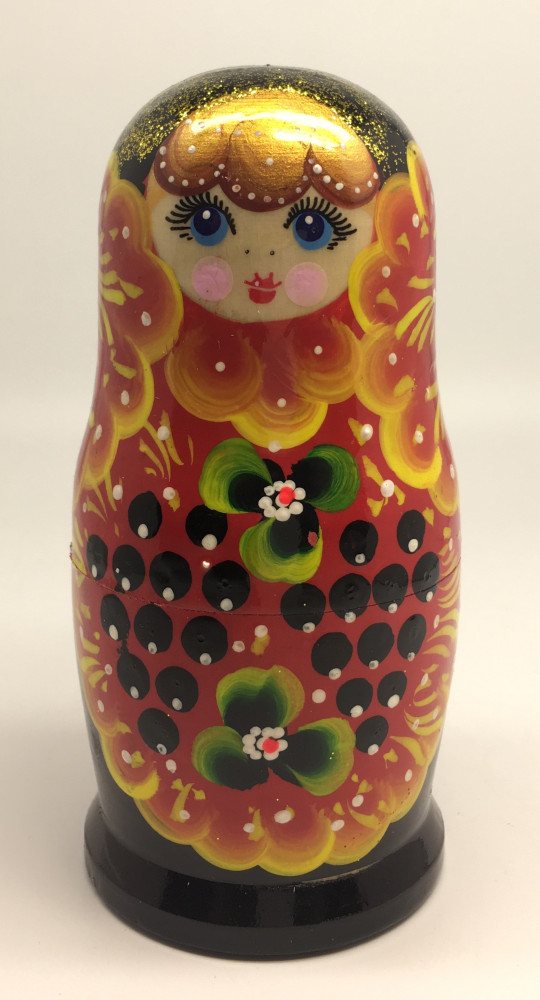 120 mm Maidan Art Hand Painted Matryoshka Doll 5 pcs (by Oleg Crafts)
