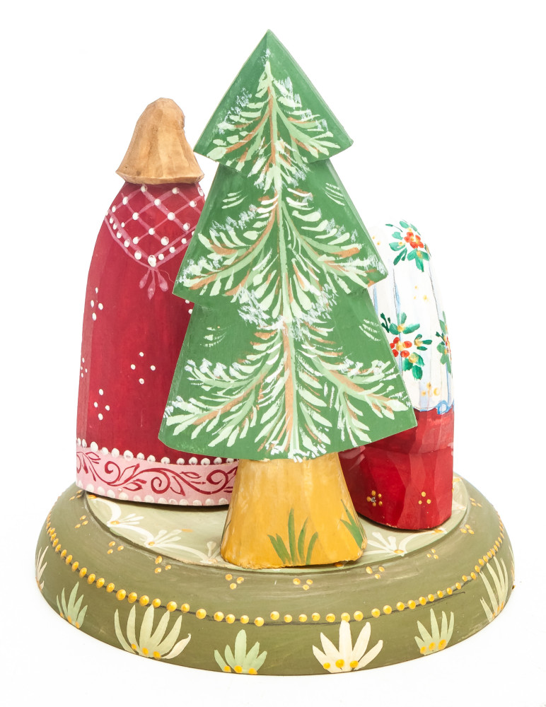 Nativity Set of 4 handpainted Carving Wooden Figures