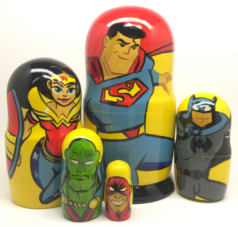 Justice League Matryoshka Doll 5pcs