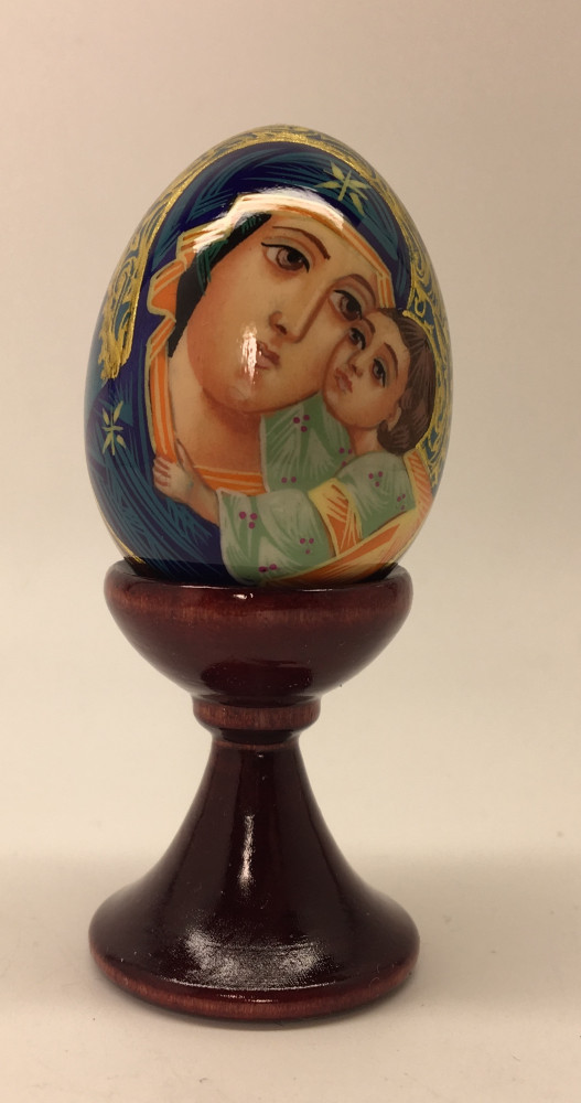 U Godmother hand painted on wooden egg (50mm) by Hamlet Crafts