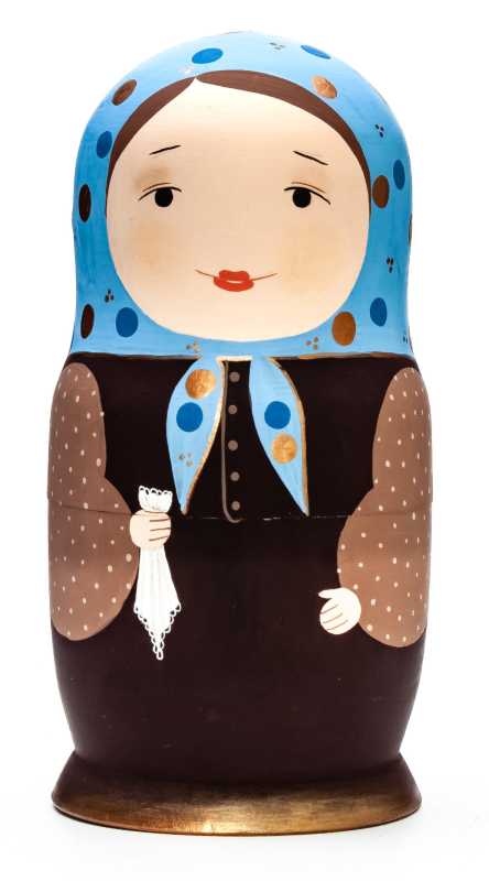 140mm Russian Matryoshka hand painted Matryoshka doll 5pcs