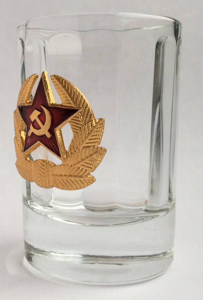 Red Army soldier Insignia Shot Glass