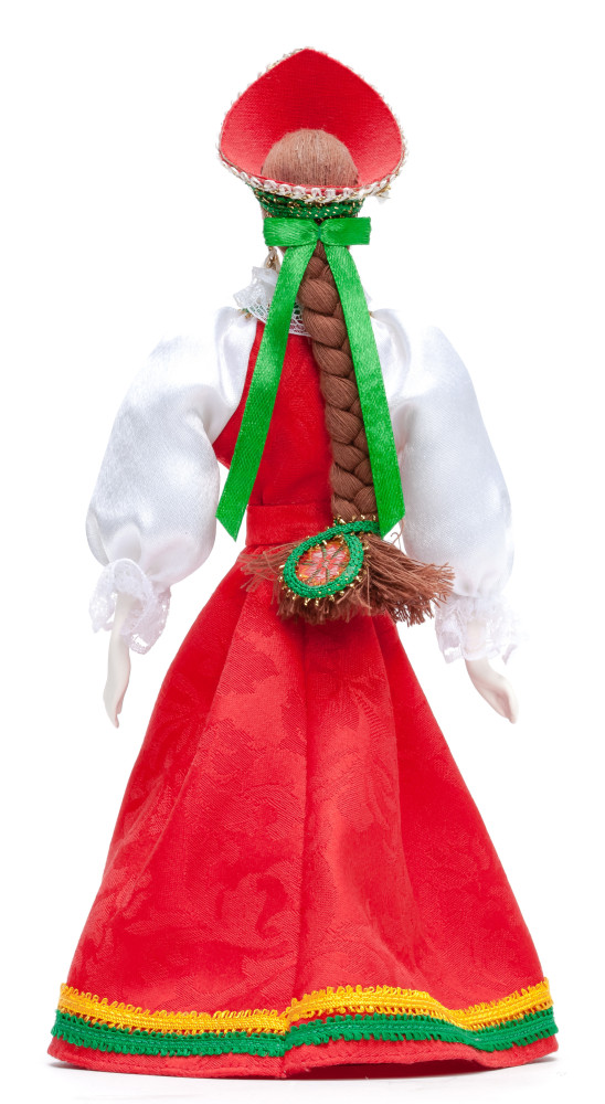 270 mm Russian Girl Doll in a Traditional Dress Porcelain Statue (by Le Russe)