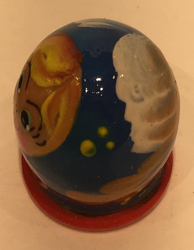 Matryoshka Hand Painted Wood Finger Thimble