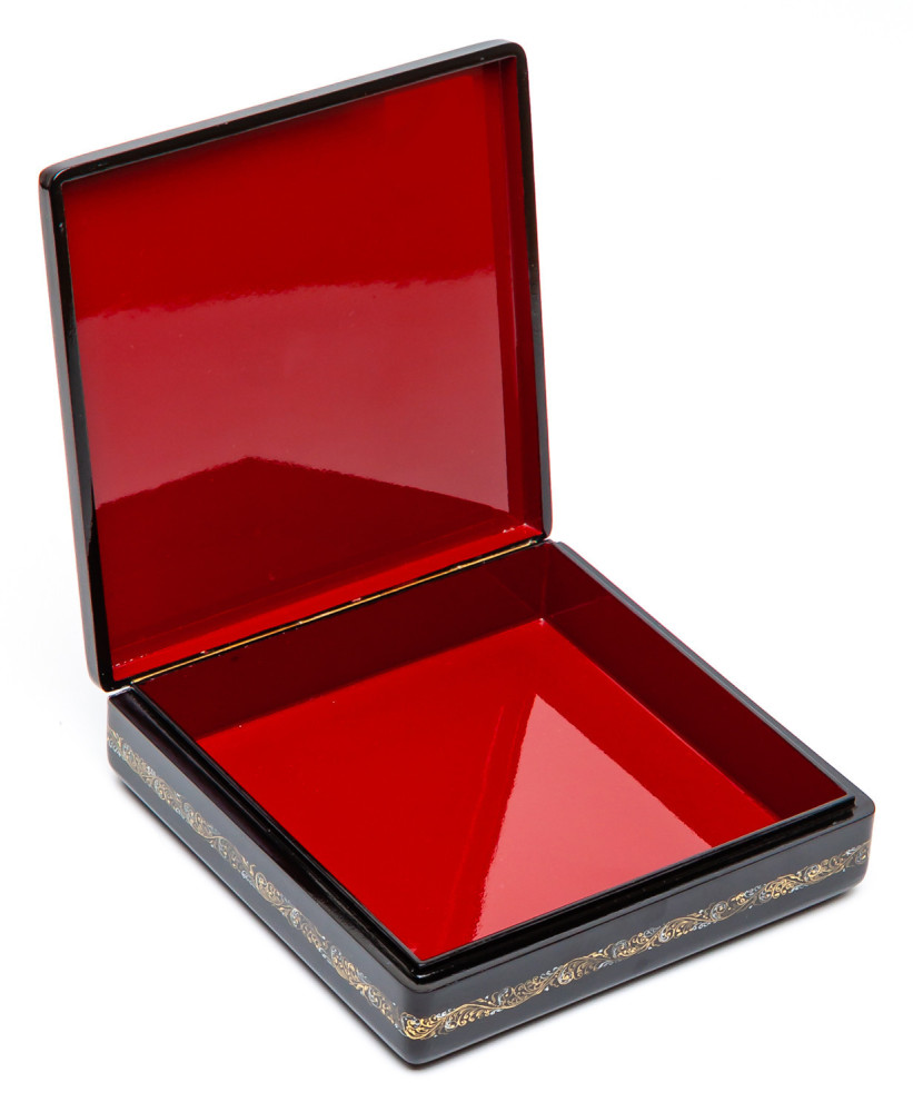 150x150mm The Twelve Months Hand Painted Jewellery Box (by Sadko Workshop)