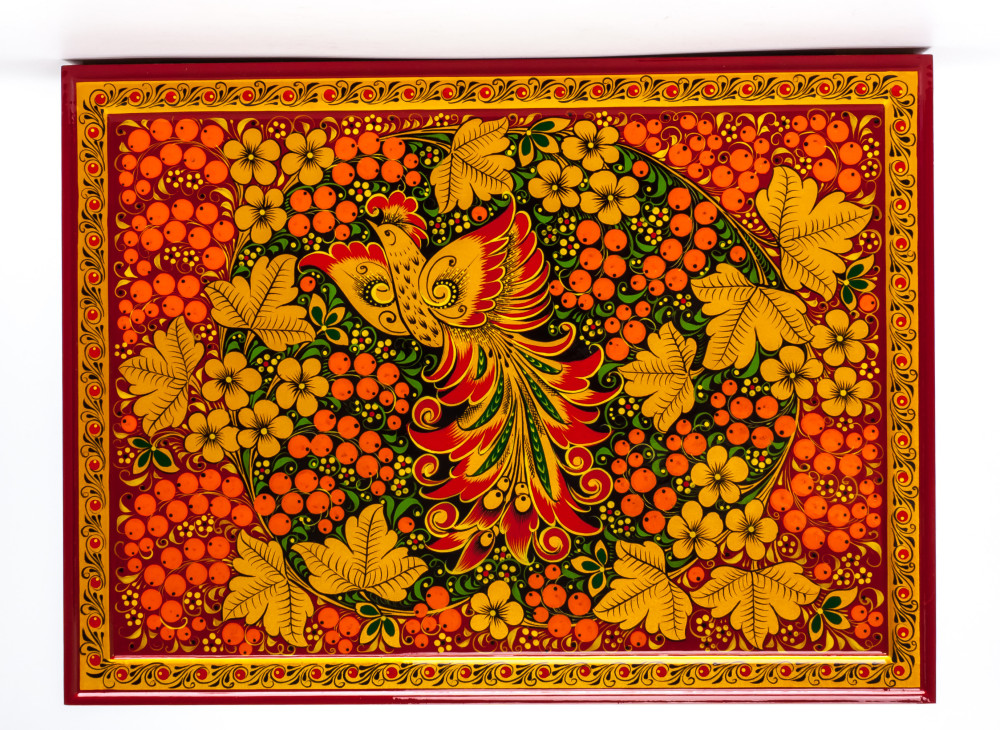 320x240 mm Khokhloma Painting Jewellery Wooden Box