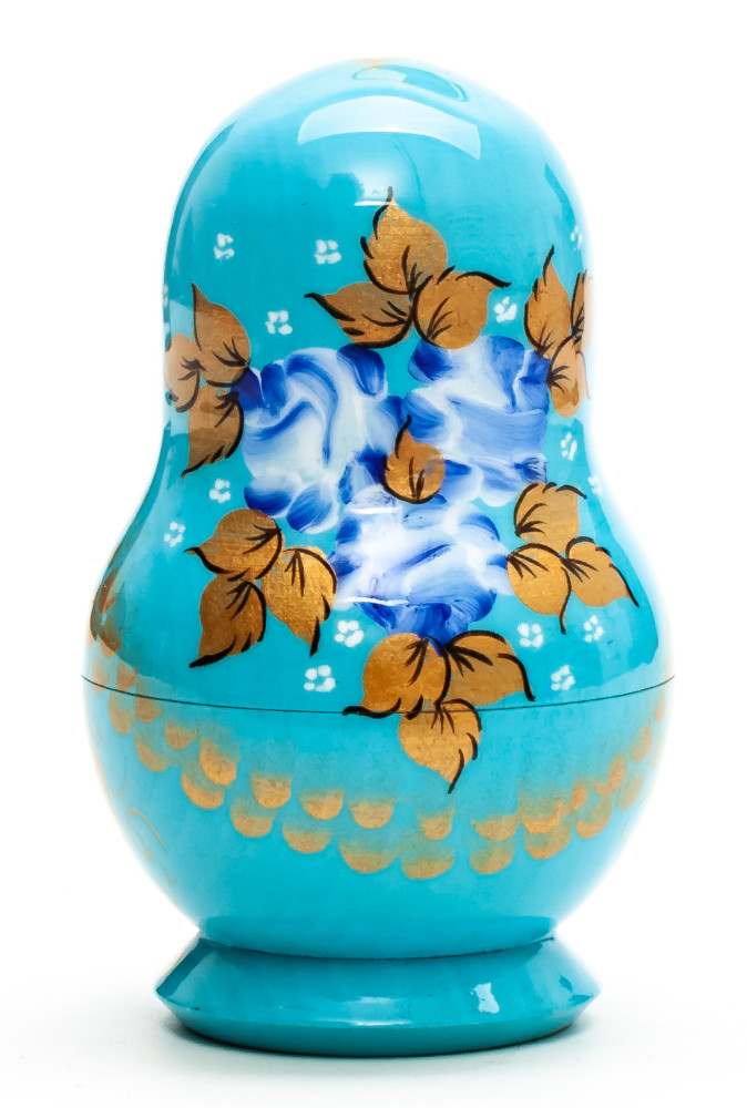 88 mm Moscow Snt Basil Cathedral hand painted wooden Matryoshka doll 5 pcs (by A Studio)