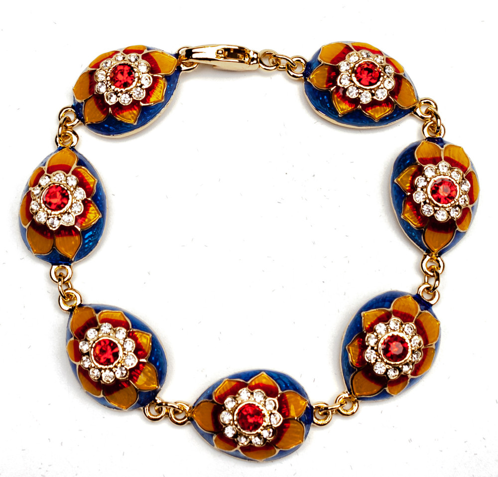 180 mm Flower Blue Bracelet (by AKM Gifts)