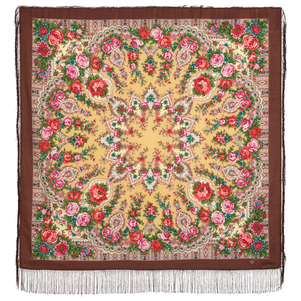 Shop Woolen Scarves with Silk Fringe 125x125 cm Платок «Кармелита» online at Skazka.site | Eligible for fast shipping and free returns. Платок «Кармелита»