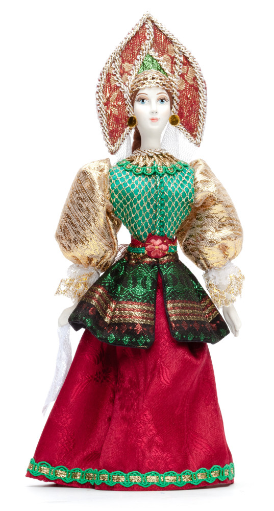 Russian Girl hand made Porcelain Doll - 11 Inches (by Le Russe)