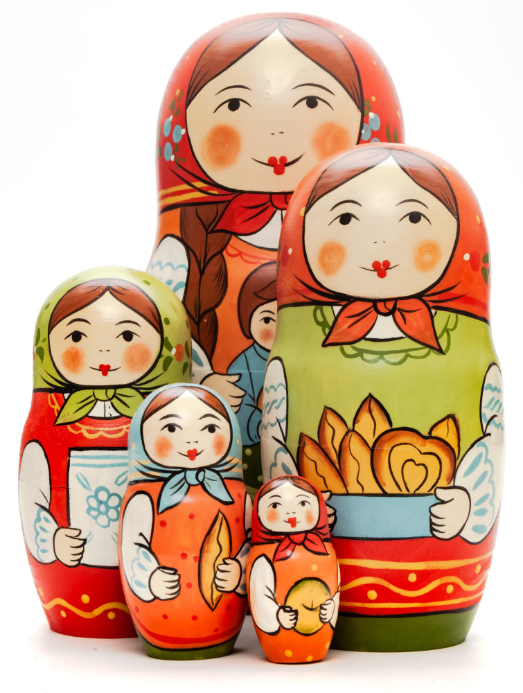 Shop Exclusive Nesting Dolls 160 mm Mother with Daughter hand painted Traditional Russian Wooden Matryoshka doll 5 pcs (by Sergey Malyutin) online at Skazka.site | Eligible for fast shipping and free returns. 160 mm Mother with Daughter hand painted Traditional Russian Wooden Matryoshka doll 5 pcs (by Sergey Malyutin)