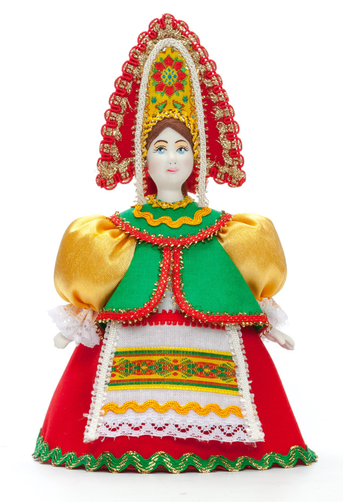Russian Girl Porcelain Doll 