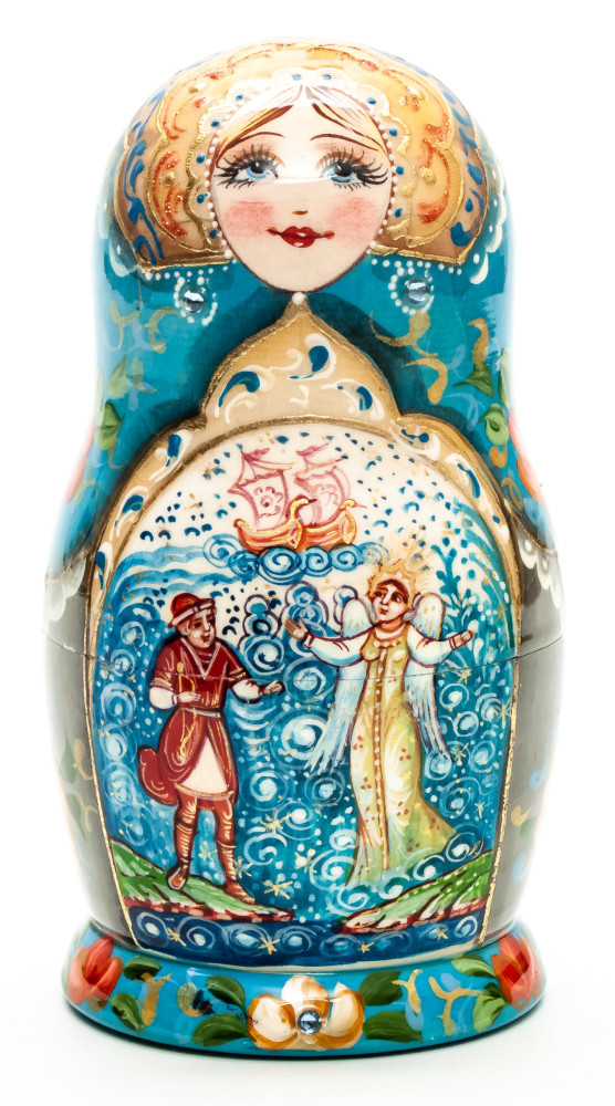 Shop Exclusive Nesting Dolls 130 mm Moments of Joy hand painted on wooden Matryoshka doll 5 pcs (by A Studio) online at Skazka.site | Eligible for fast shipping and free returns. 130 mm Moments of Joy hand painted on wooden Matryoshka doll 5 pcs (by A Studio)