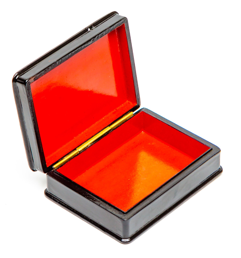 80x100mm The Moscow Kremlin Hand Painted Jewellery Box (by Tatiana Shkatulka Crafts)