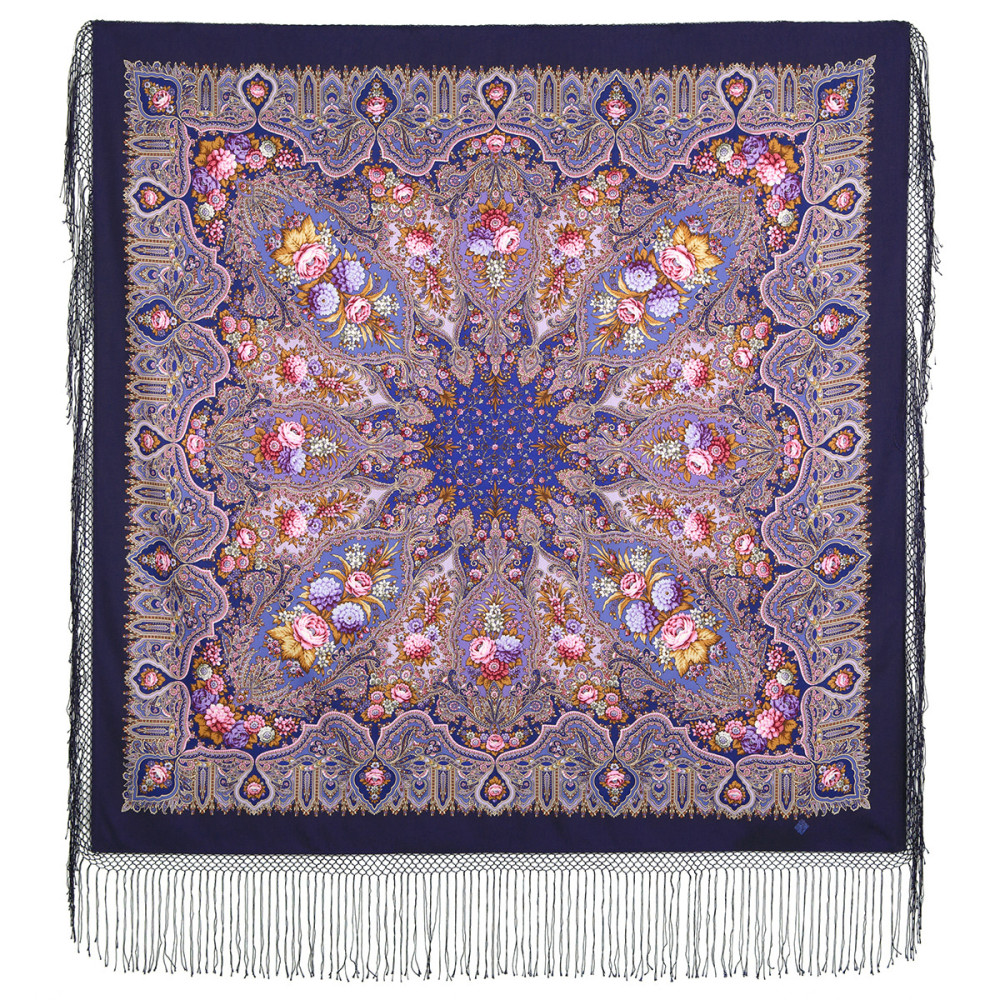 Shop Thick Woolen Fabric Shawls with Silk Fringe 148x148 cm Шаль «Миндаль» online at Skazka.site | Eligible for fast shipping and free returns. Шаль «Миндаль»
