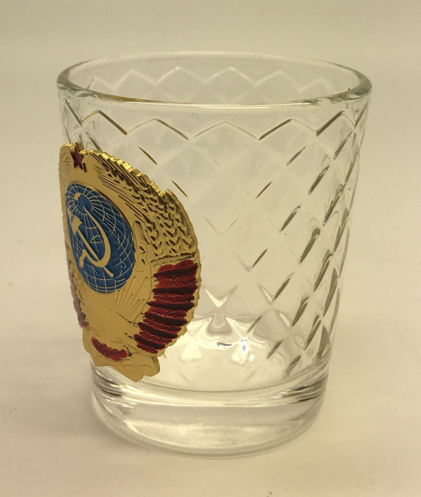 USSR Coat of Arms Decanter and Glasses Set