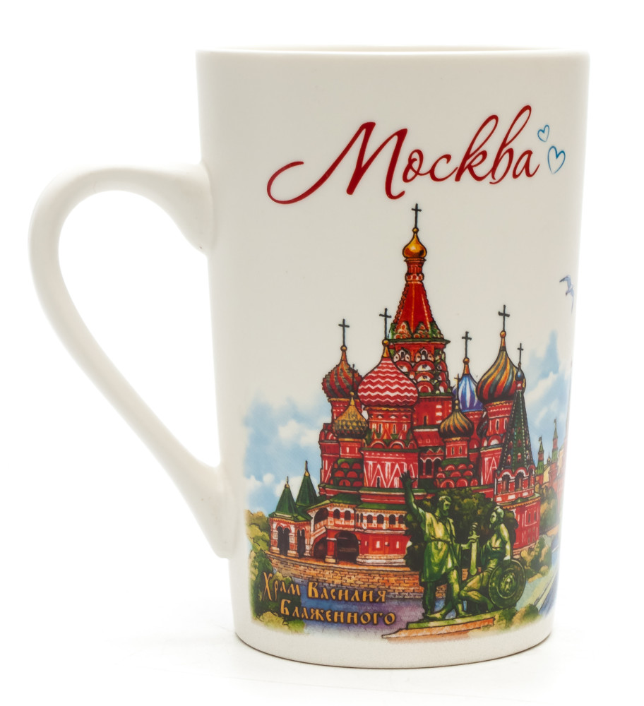 Saint Basil Cathedral Moscow Embarkment Porcelain Mug