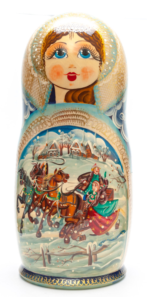 Shop Exclusive Nesting Dolls 340 mm The Firebird handpainted Wooden Matryoshka round Doll 15 pcs (by Valery Crafts) online at Skazka.site | Eligible for fast shipping and free returns. 340 mm The Firebird handpainted Wooden Matryoshka round Doll 15 pcs (by Valery Crafts)