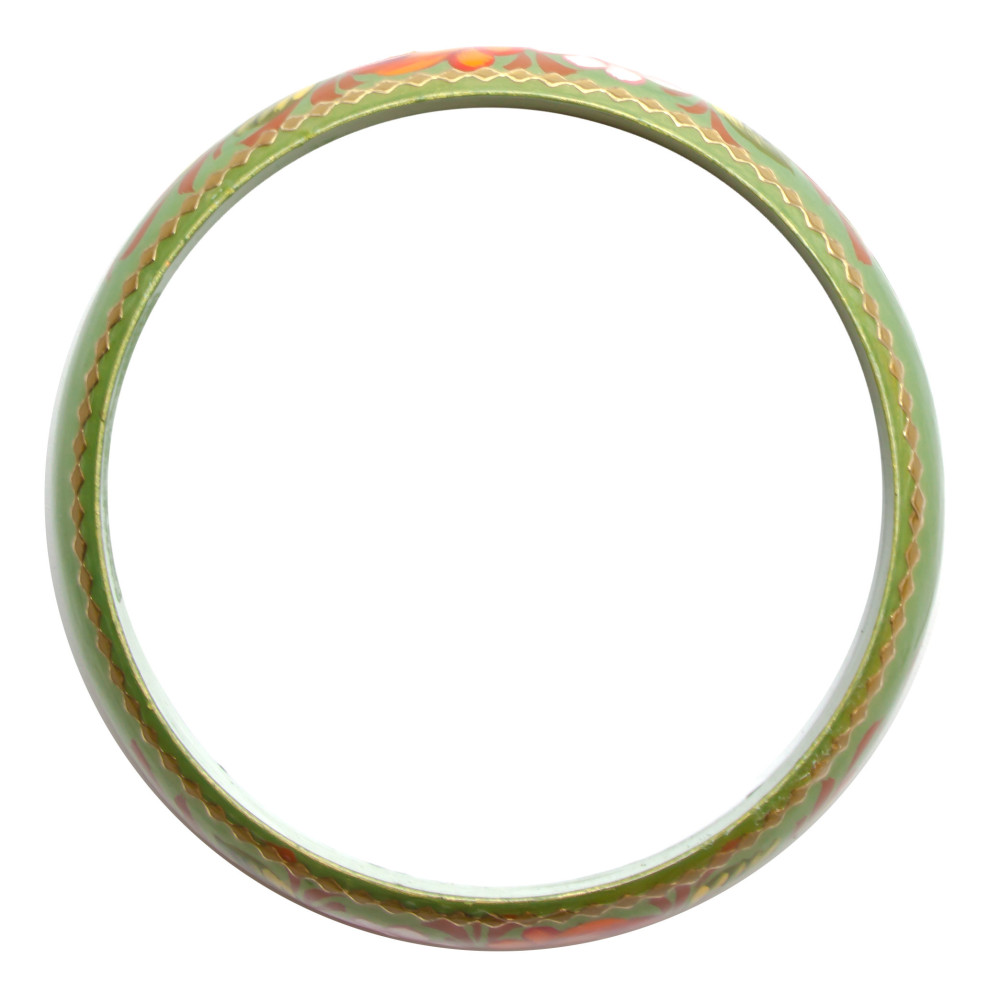 80x20 mm Zhostovo Hand Painted Bracelet (by Lada Workshop)