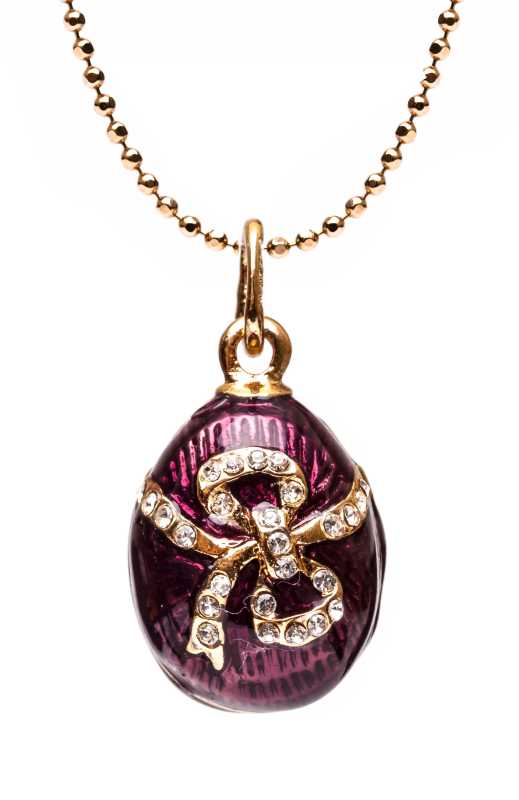 Bow Bordo Egg Pendant