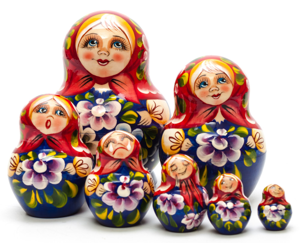 10pcs Emotions Nesting Doll