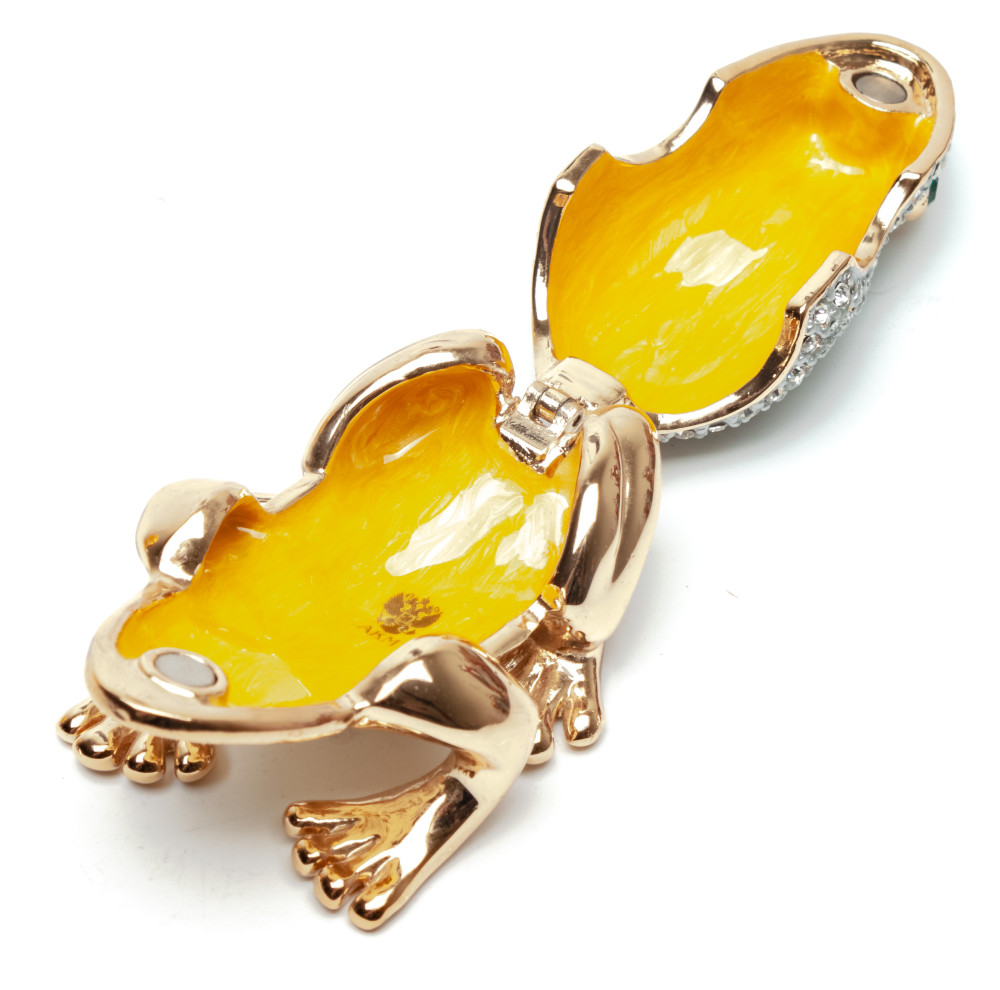 35 mm Frog with the Rhinestones Jewellery Box